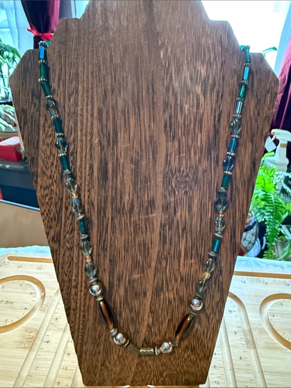 Handcrafted  glass Beaded Necklace